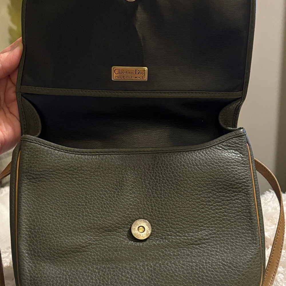 Christian Dior Vintage Pebbled Leather Flap Crossbody Bag - Picture 6 of 16
